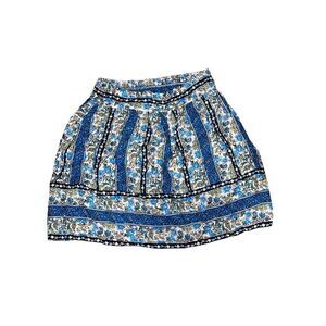 Ann Taylor Blue Floral Skirt